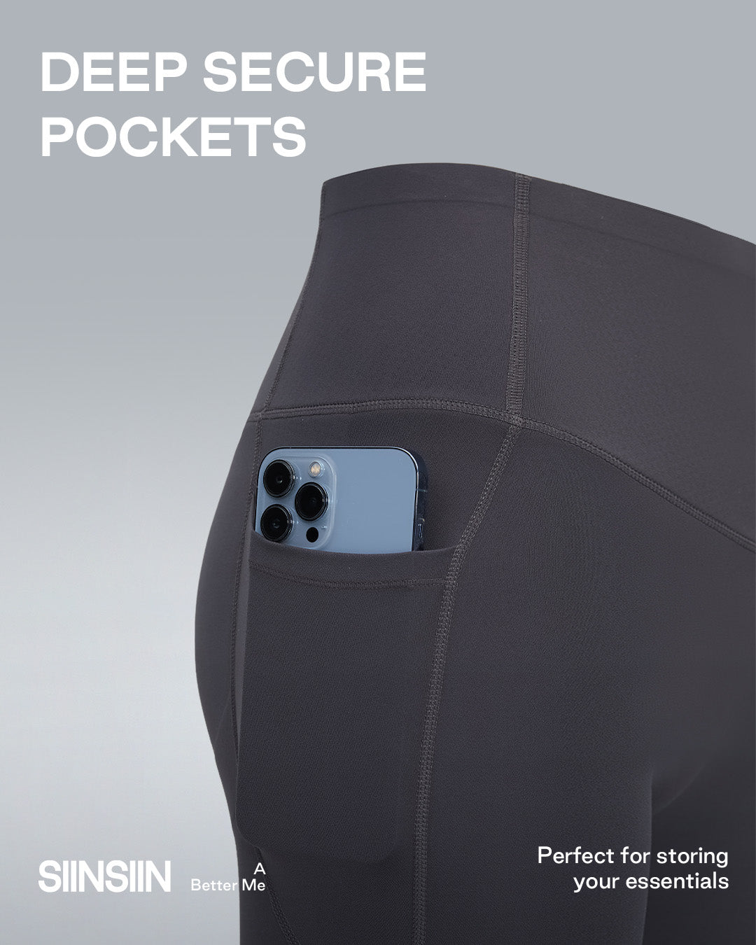 SIINSIIN Shaplite™ Butt Lifting Leggings with Pocket for Women High Waisted Tummy Control Squat-Proof Compression 7/8 Womens Leggings