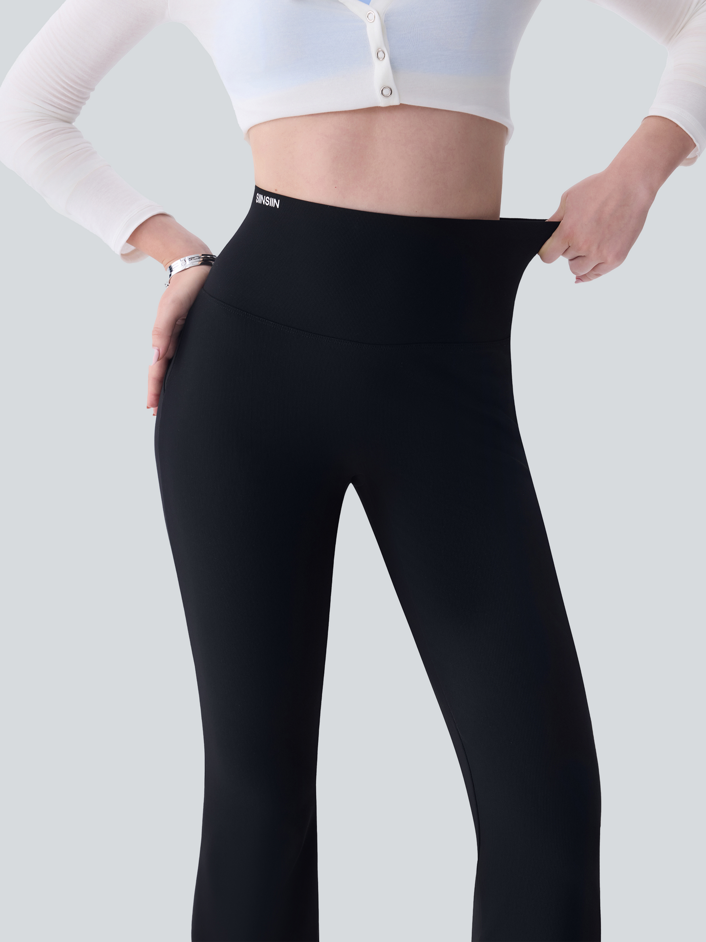 SIINSIIN Flare Leggings for Women Workout Yoga Pants High Waisted Tummy Control Butt Lifting Squat Proof Womens Flare Bootcut