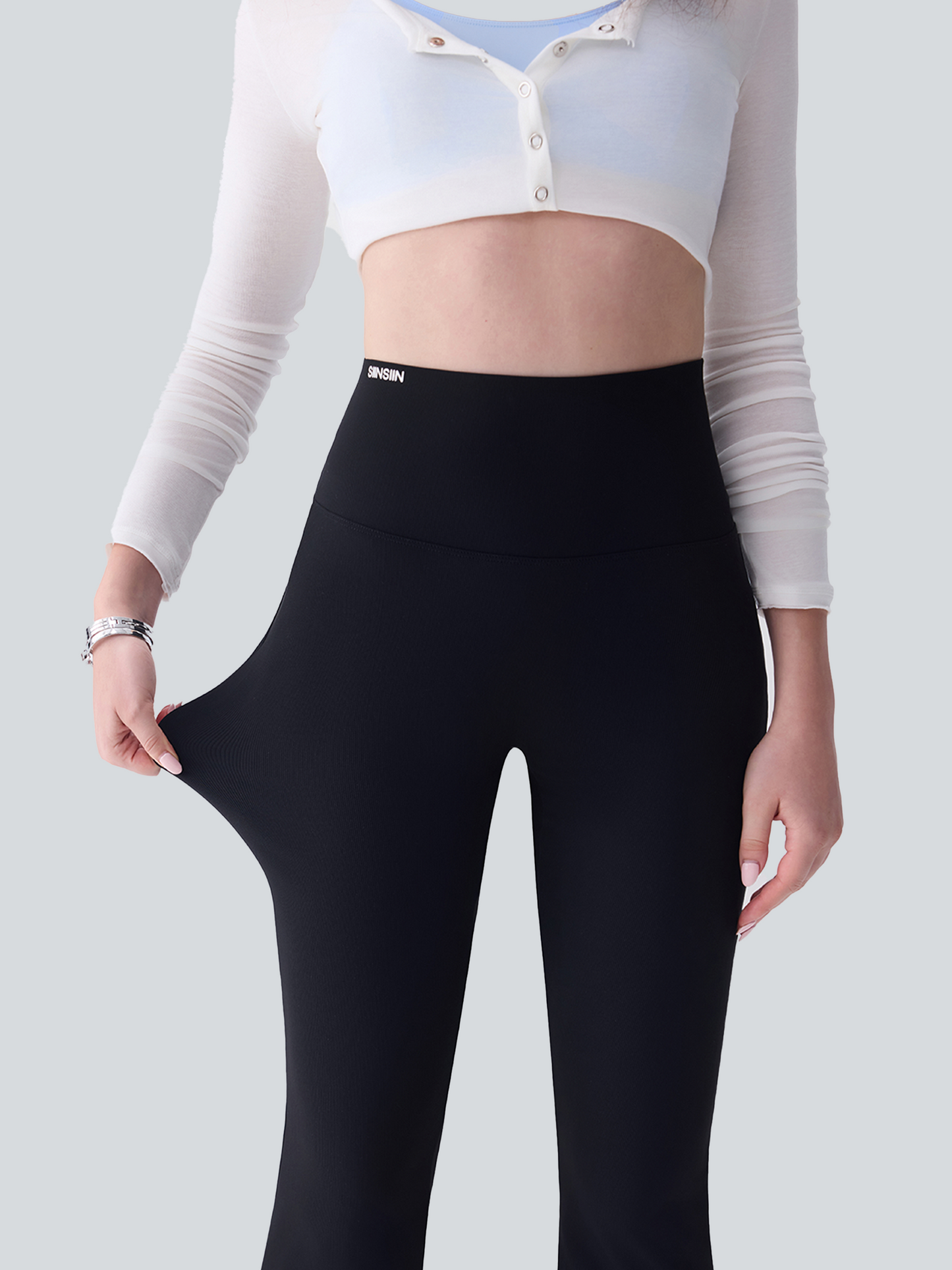 SIINSIIN Flare Leggings for Women Workout Yoga Pants High Waisted Tummy Control Butt Lifting Squat Proof Womens Flare Bootcut