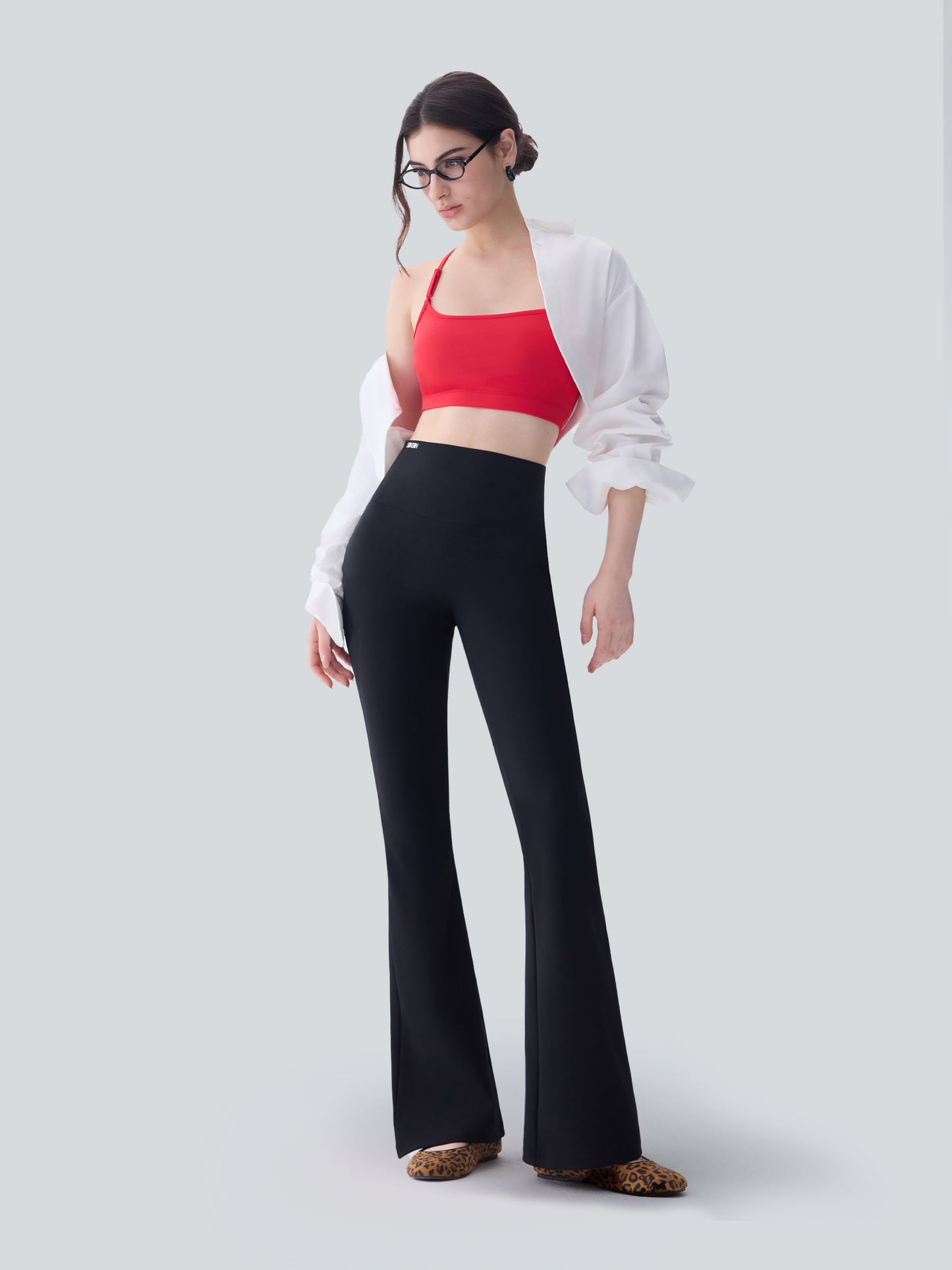 SIINSIIN Flare Leggings for Women Workout Yoga Pants High Waisted Tummy Control Butt Lifting Squat Proof Womens Flare Bootcut