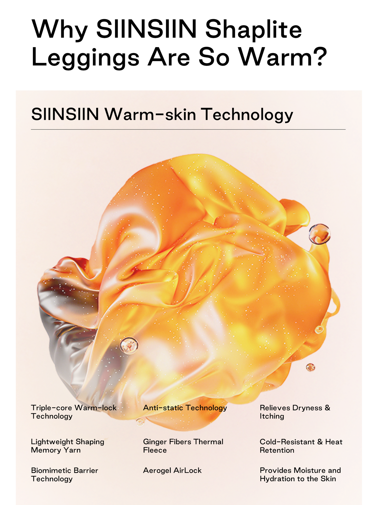 SIINSIIN Shaplite™ Extra Warm Fleece Lined Butt-lifting Tummy-control Leggings with Pockets