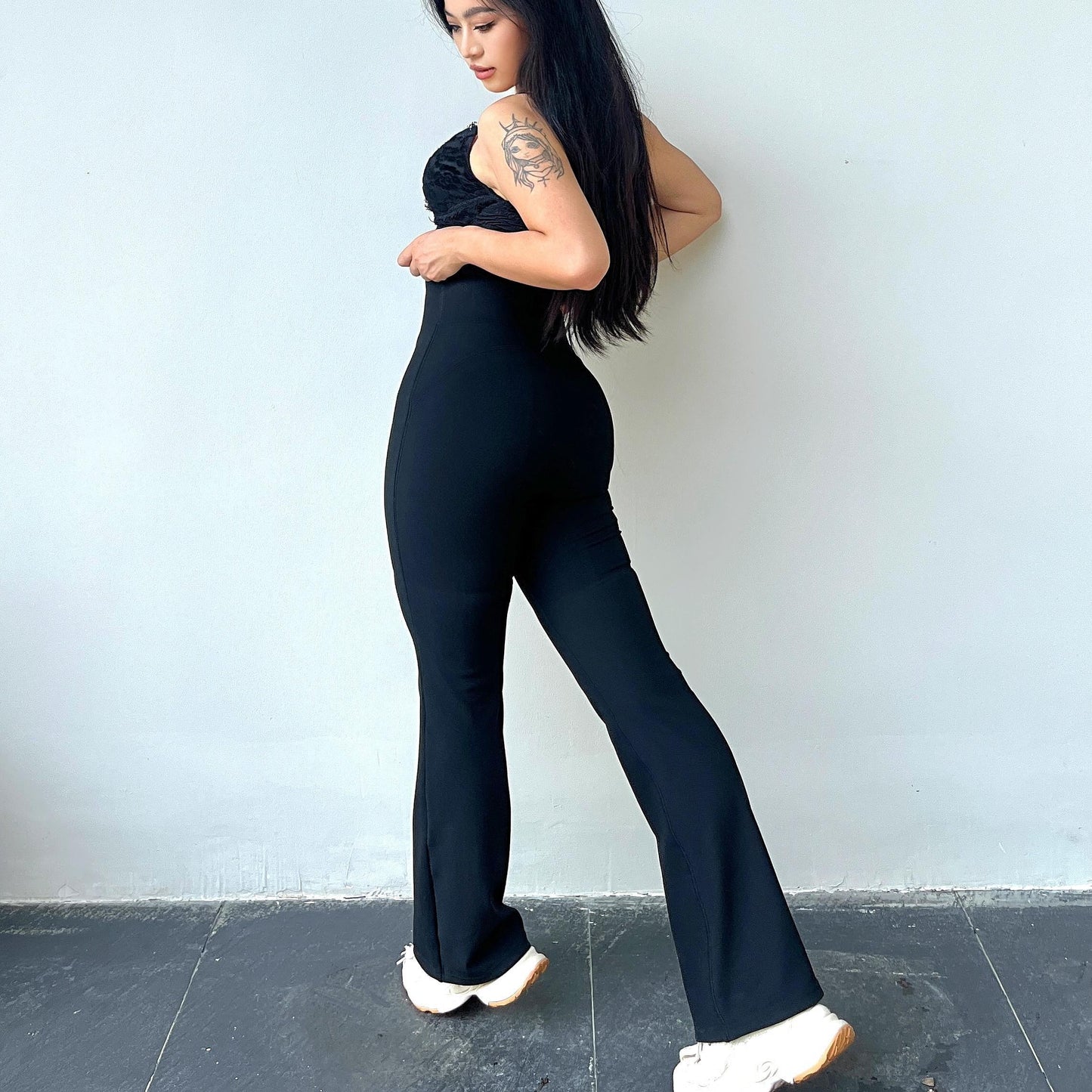 SIINSIIN Flare Leggings for Women Workout Yoga Pants High Waisted Tummy Control Butt Lifting Squat Proof Womens Flare Bootcut