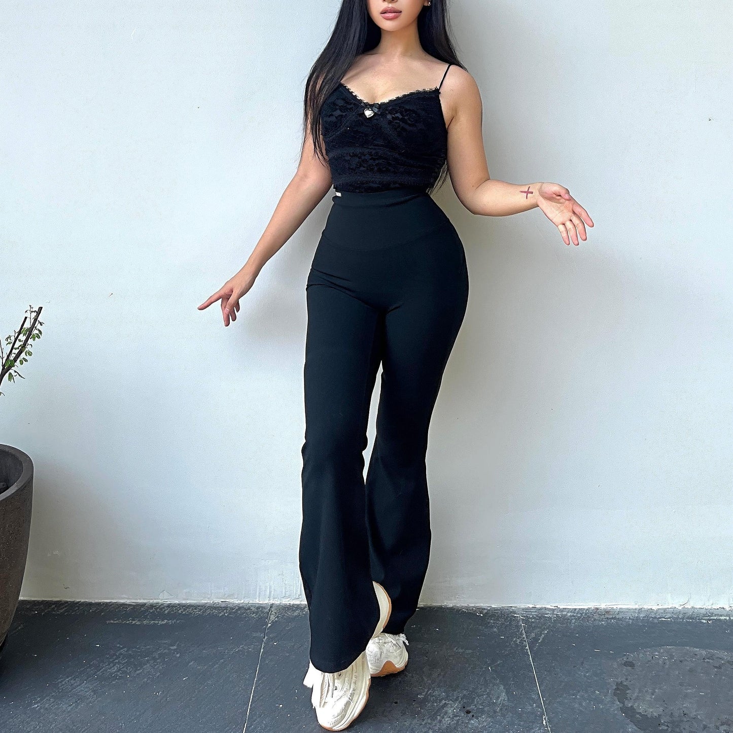 SIINSIIN Flare Leggings for Women Workout Yoga Pants High Waisted Tummy Control Butt Lifting Squat Proof Womens Flare Bootcut